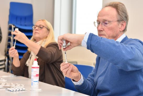 Ursula Schmidt und Prof. Dr. med. Rainer König